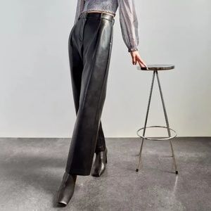 Aritzia Wilfred effortless pants vegan leather